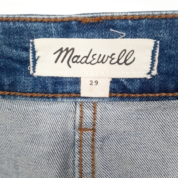 Madewell Denim Mini Skirt In Color Block  Size 29 - Picture 4 of 5